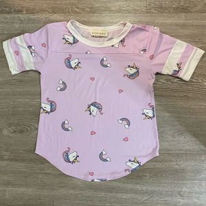 Girls Glitter Girl Unicorn Tee